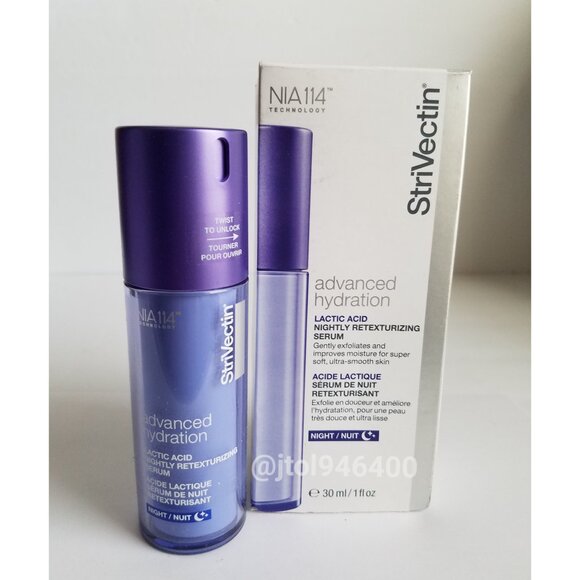 Strivectin Advanced Hydration Lactic Acid Nightly Retexturing Serum - Picture 1 of 4